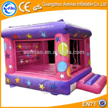 Castelo bouncy cor-de-rosa e roxo, bouncer inflável do trampolim inflável do bouncer do ar da alta qualidade venda